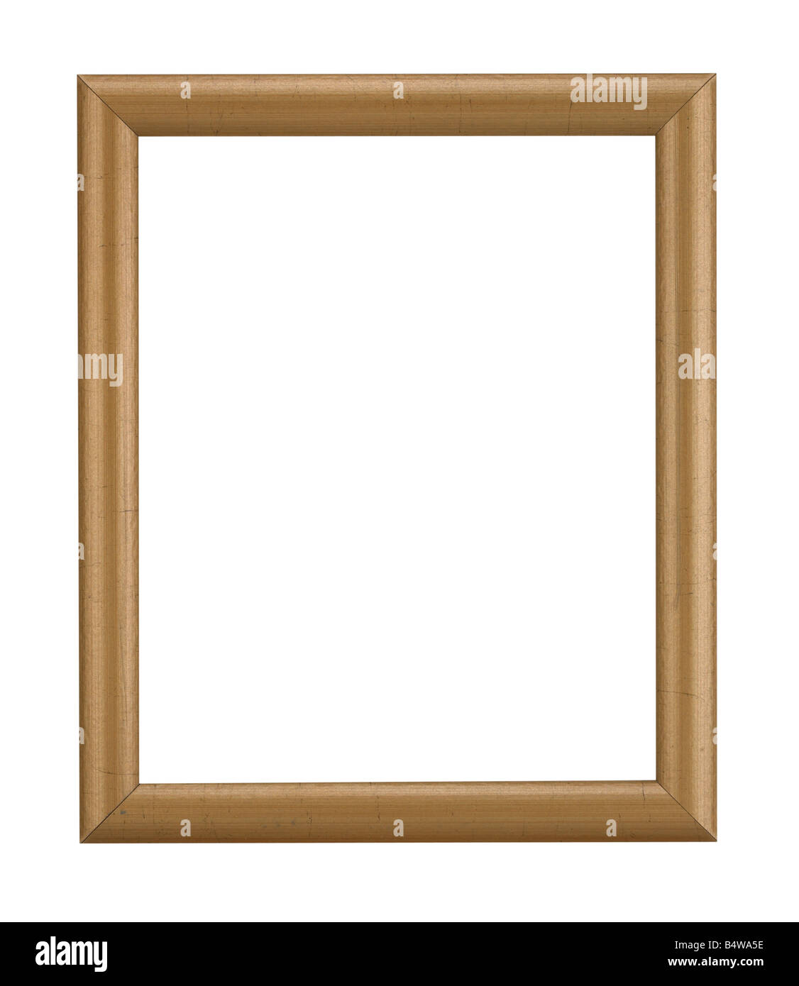 GOLD WOOD PICTURE FRAME Stock Photo