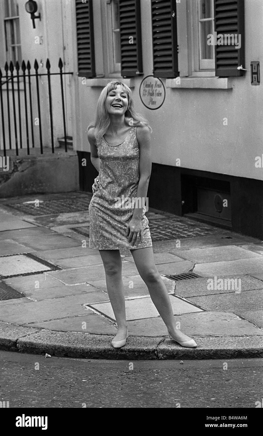 British actress Barbara Ferris who played barmaid Nona Williams in the television programme Coronation Street 1966 Stock Photo