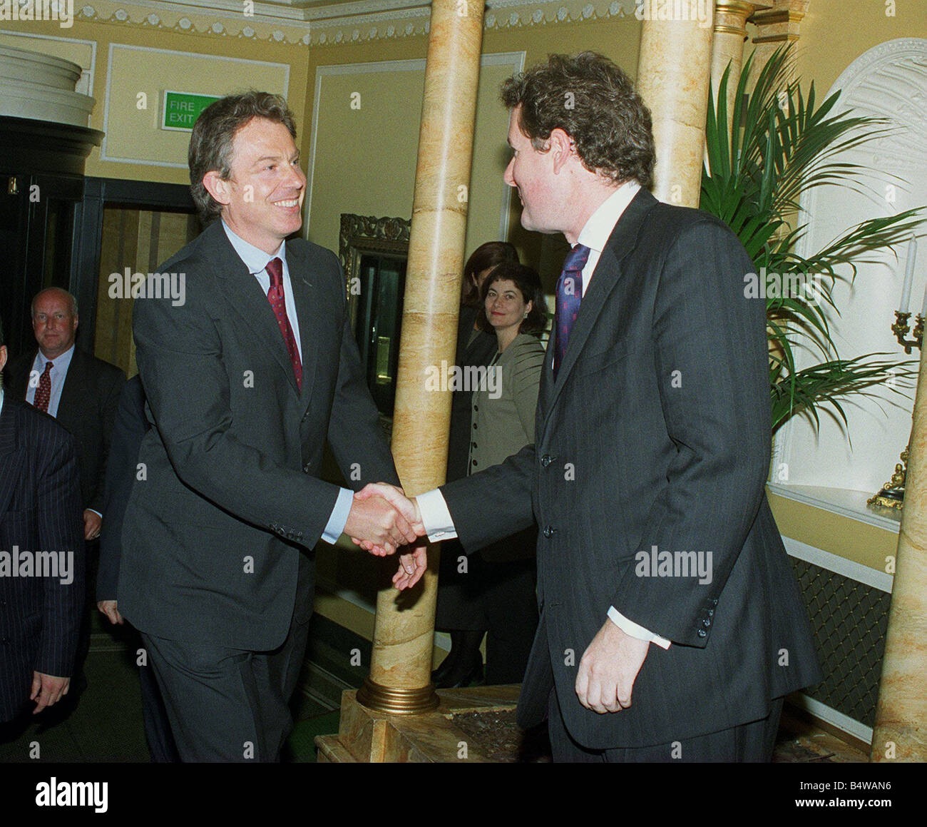 Piers Morgan and Tony Blair May 1999 at the Dorchester ...