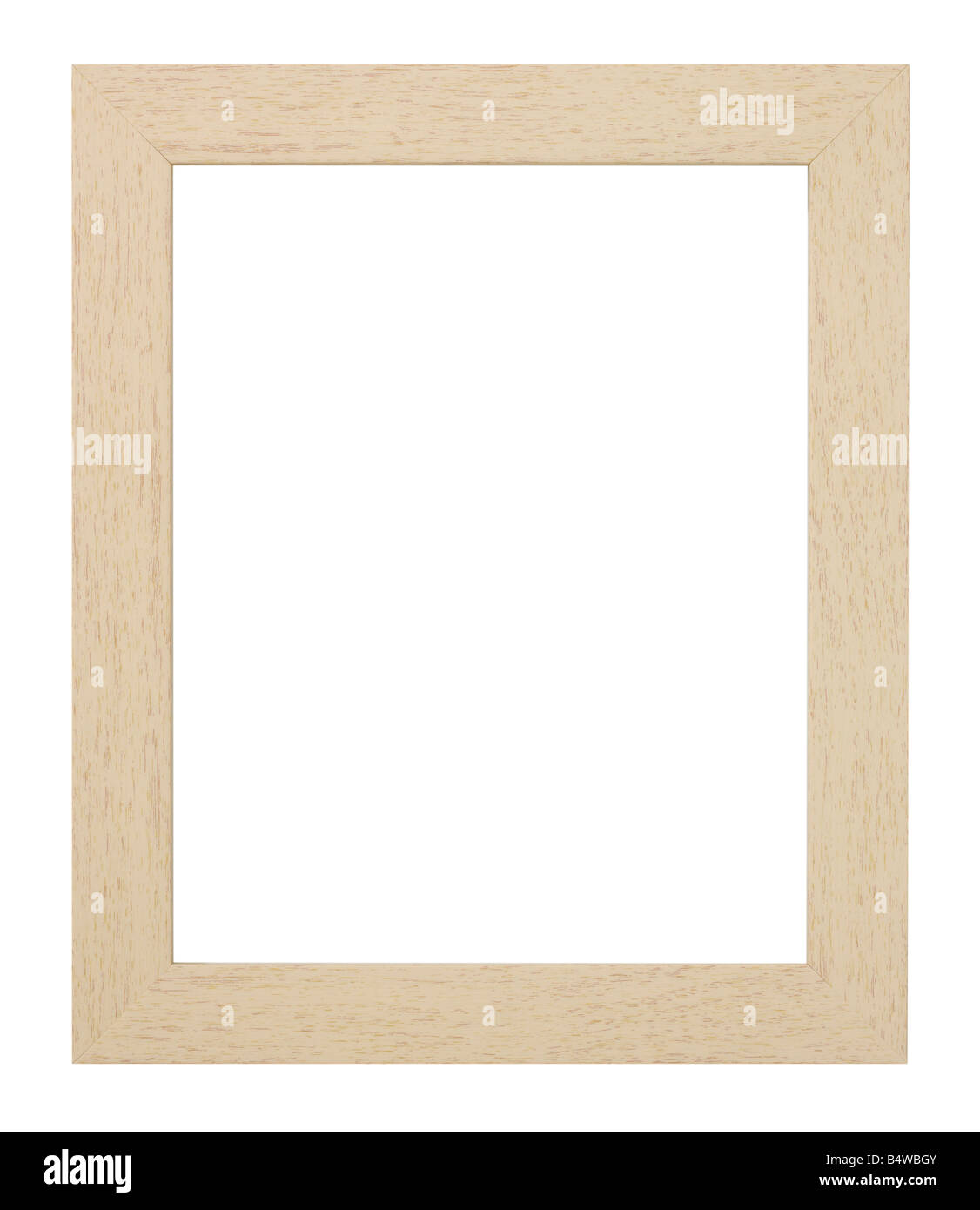 PALE WOOD PICTURE FRAME Stock Photo