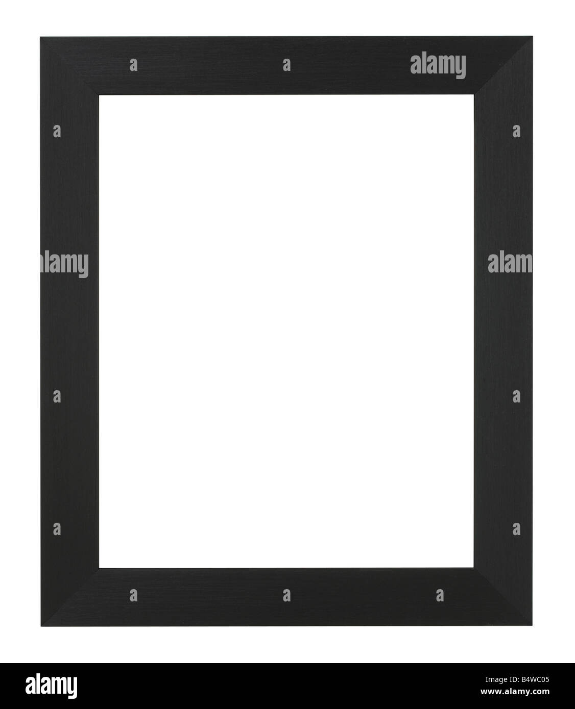 BLACK WOOD PICTURE FRAME Stock Photo