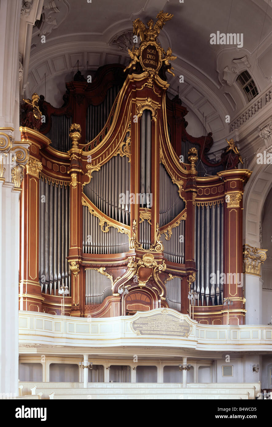 Hamburg, Michaeliskirche, Orgelprospekt Stock Photo