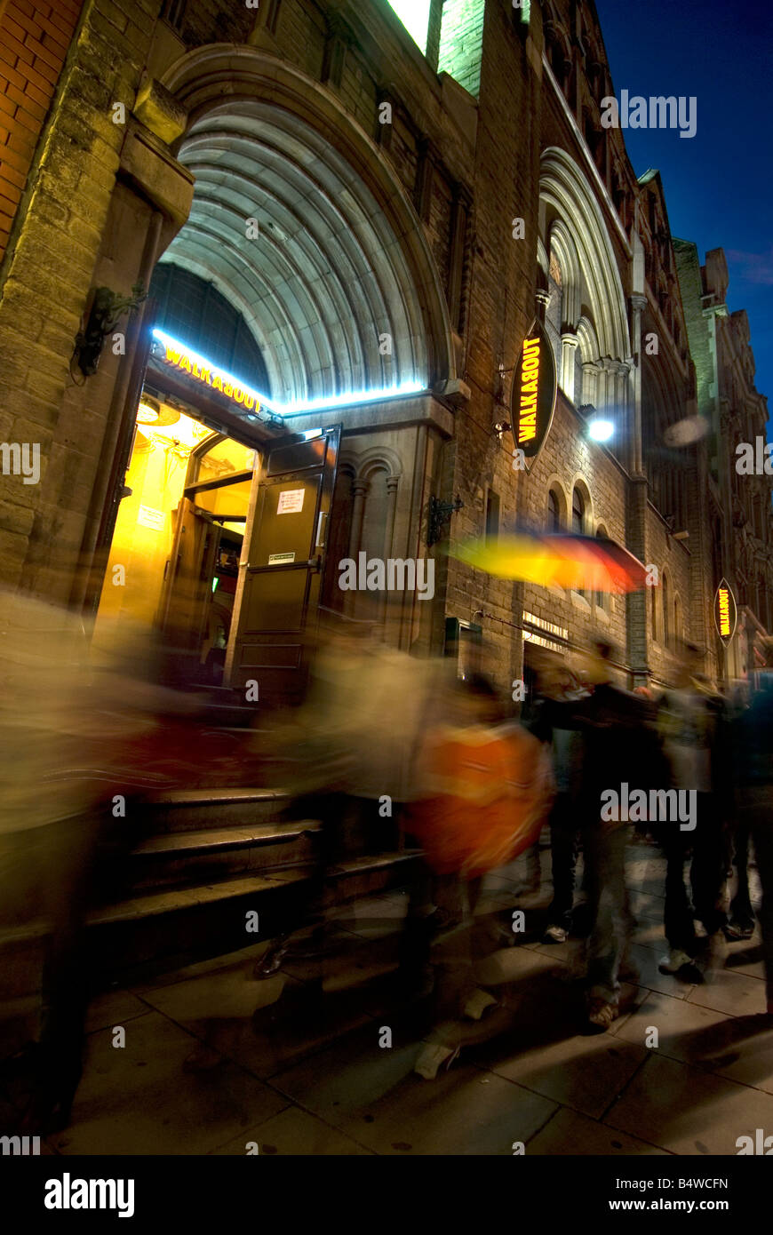 Walkabout pub Shaftesbury Avenue London located in an old church Stock Photo