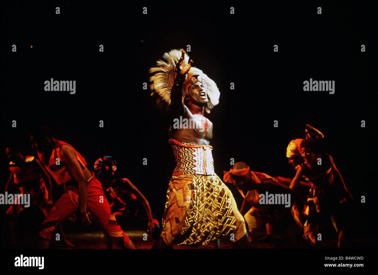 Simba Roger Wright performing October 1999 in Disney s The Lion King at the Lyceum Theatre Stock Photo