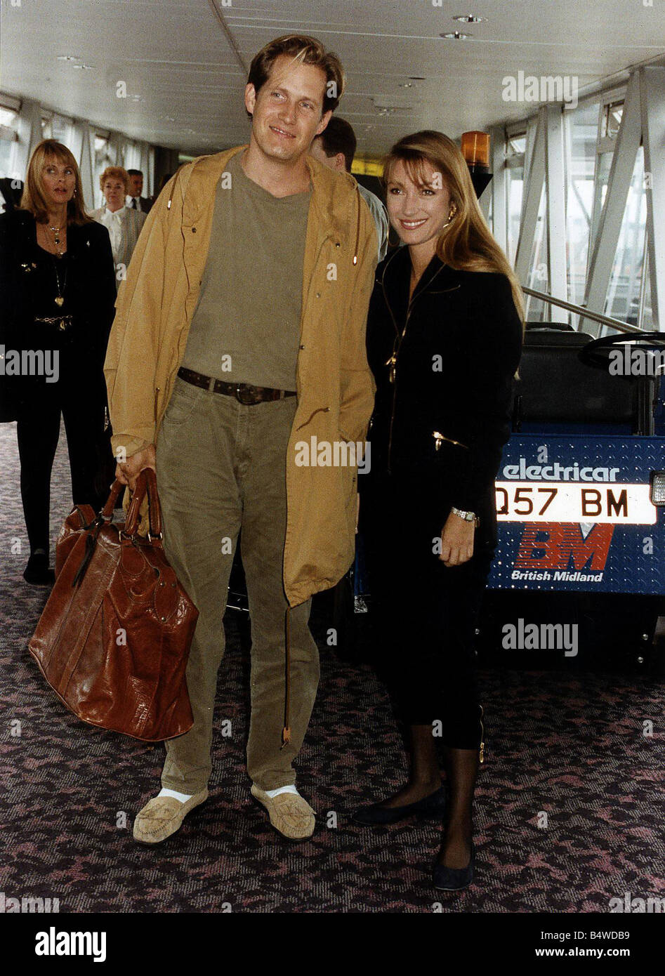 Jane Seymour Actress with boyfriend Thom Mathews who she has asked to