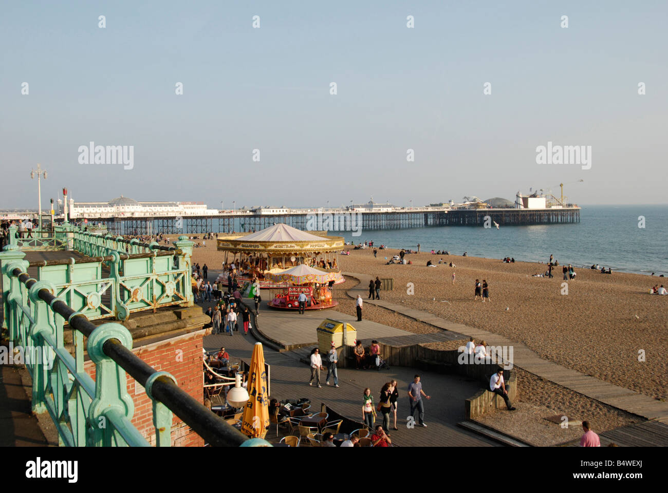Seafront and beach Brighton East Sussex England Stock Photo - Alamy