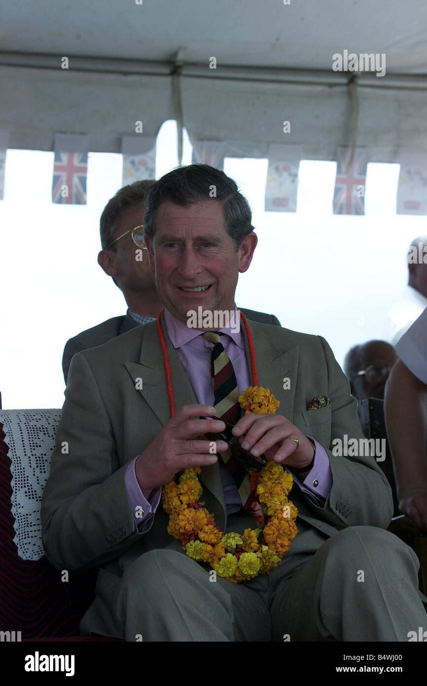 Prince Charles visits schools in Linden Gyuana February 2000 Prince