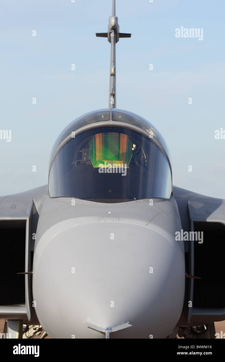 Saab JAS 39 C Gripen Swedish Air Force jet fighter plane Stock Photo