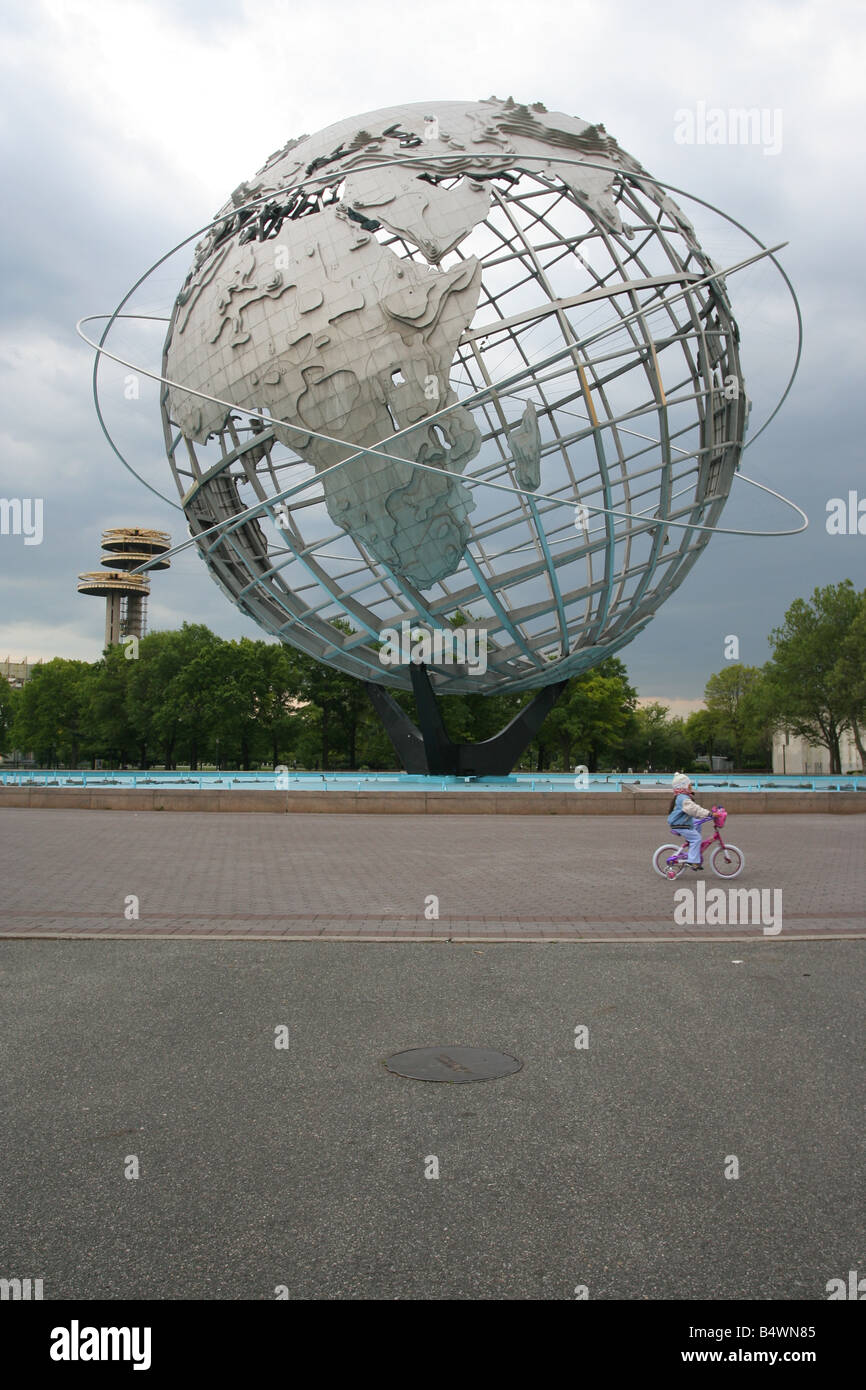 The Unisphere at Flushing Meadows, Queens, New York City. Stock Photo