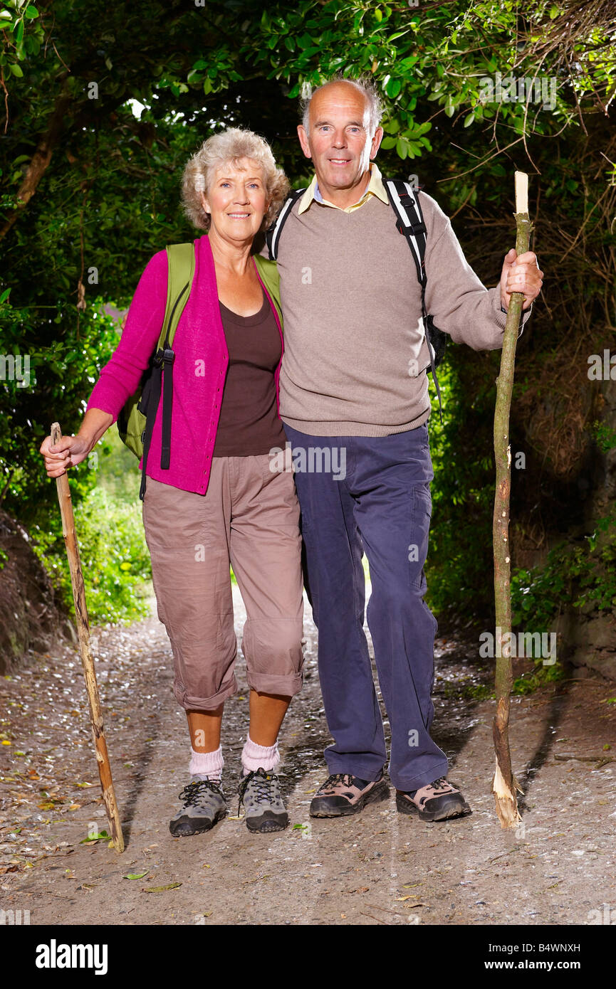 60 years old woman walking stick hi-res stock photography and images ...