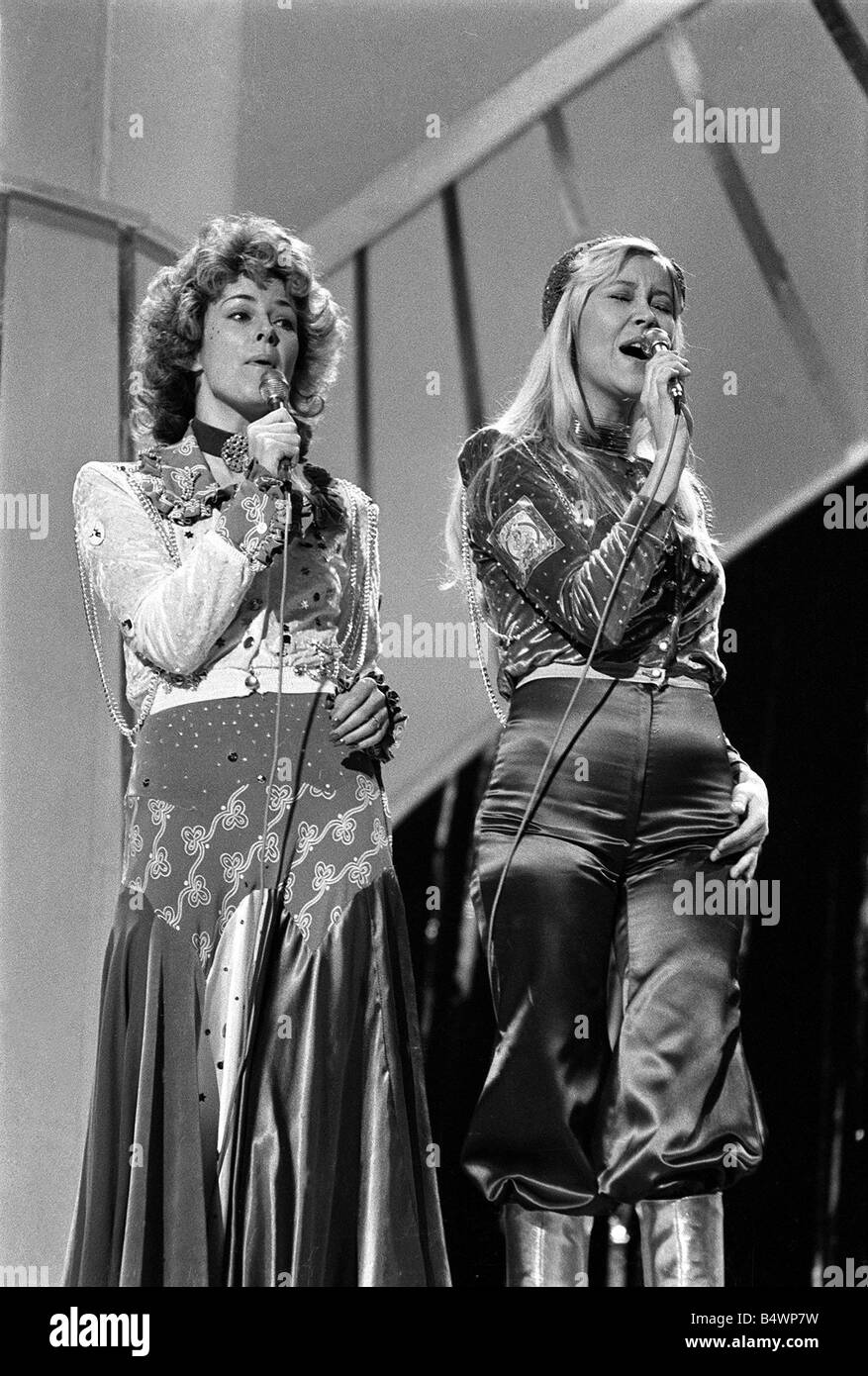 Abba eurovision 1974 hi-res stock photography and images - Alamy