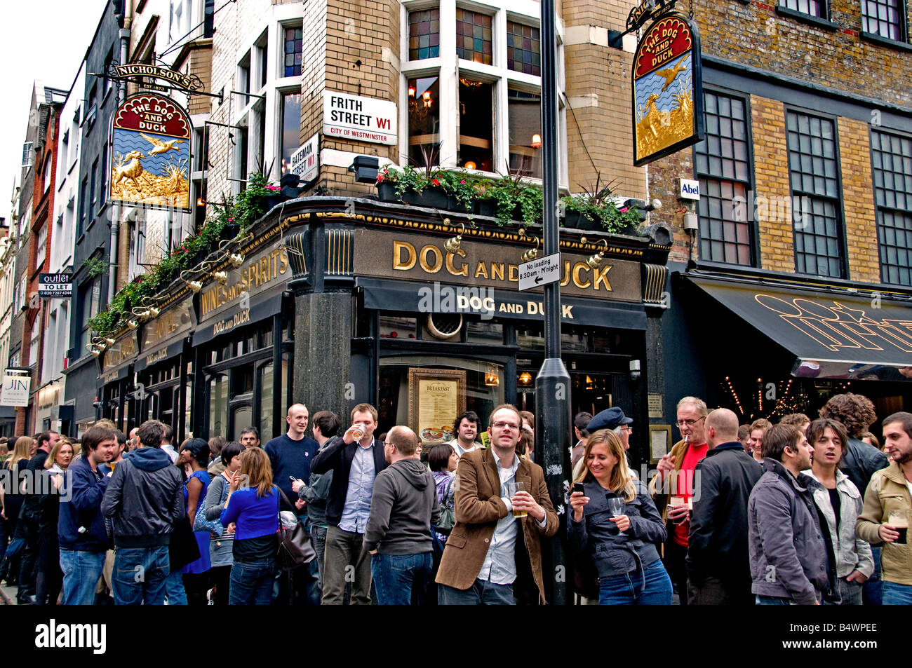 London Pub Bar Soho West End Beer Ale England Stock Photo