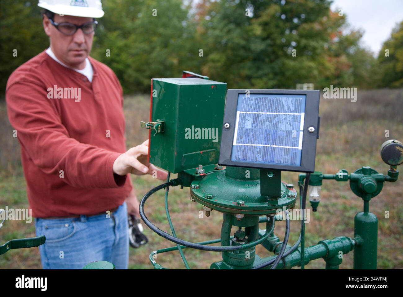 Natural Gas Well Stock Photo Alamy