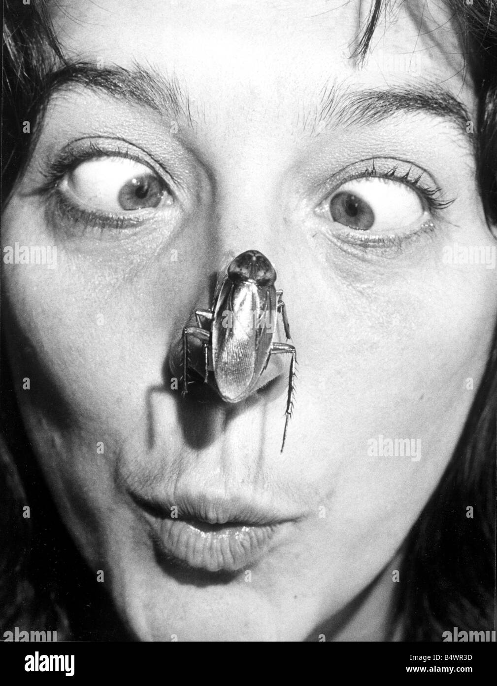 Gillian Langdale gets a closeup view of one of the creepycrawlies on