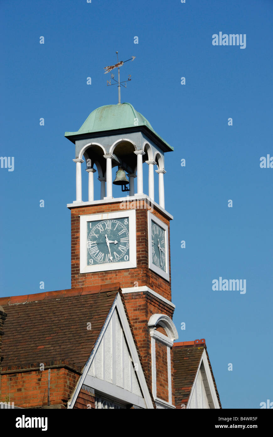 Clock tower in Wimbledon Village London England Stock Photo Alamy