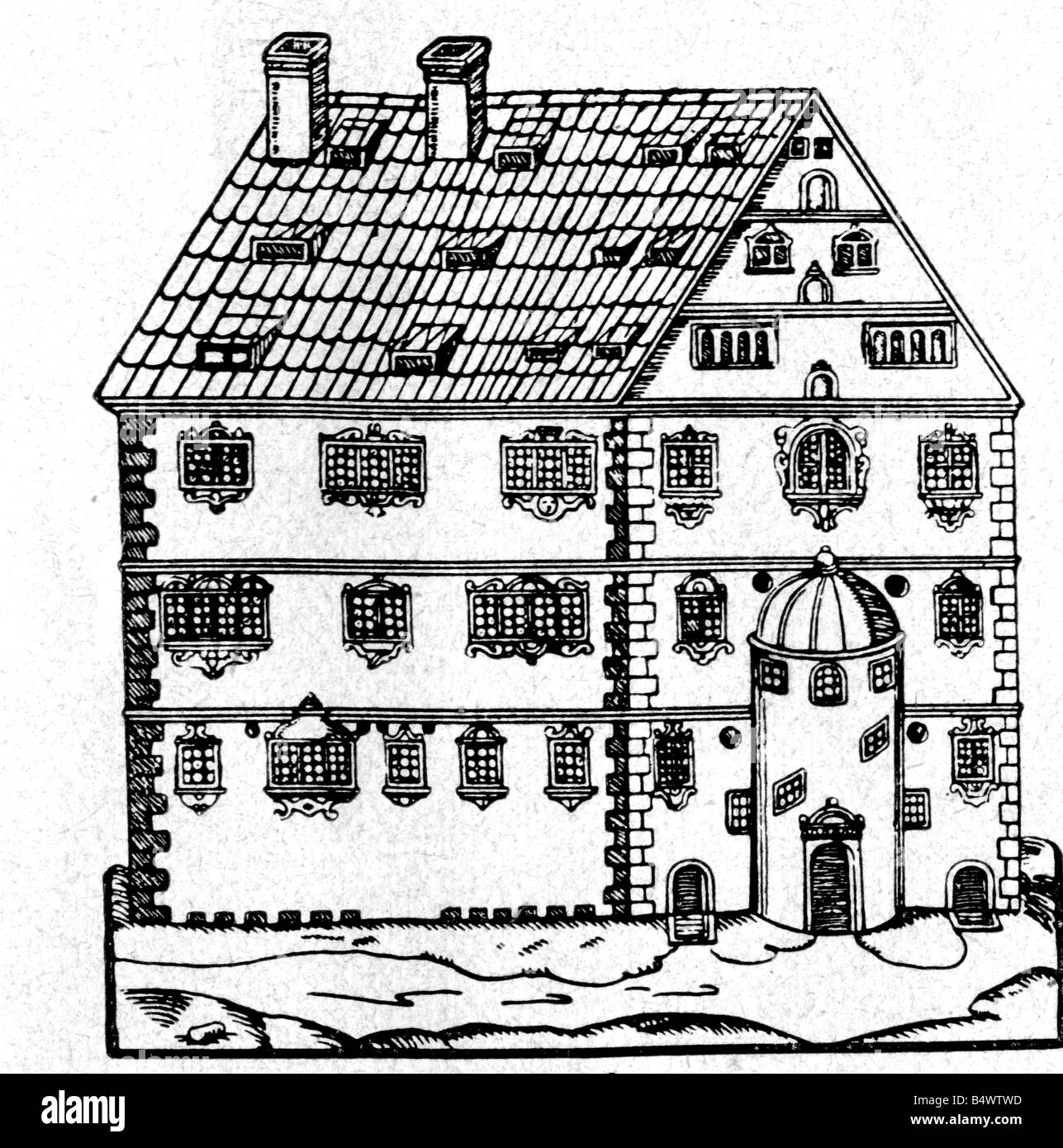 17th Century Architecture Drawing High Resolution Stock Photography and