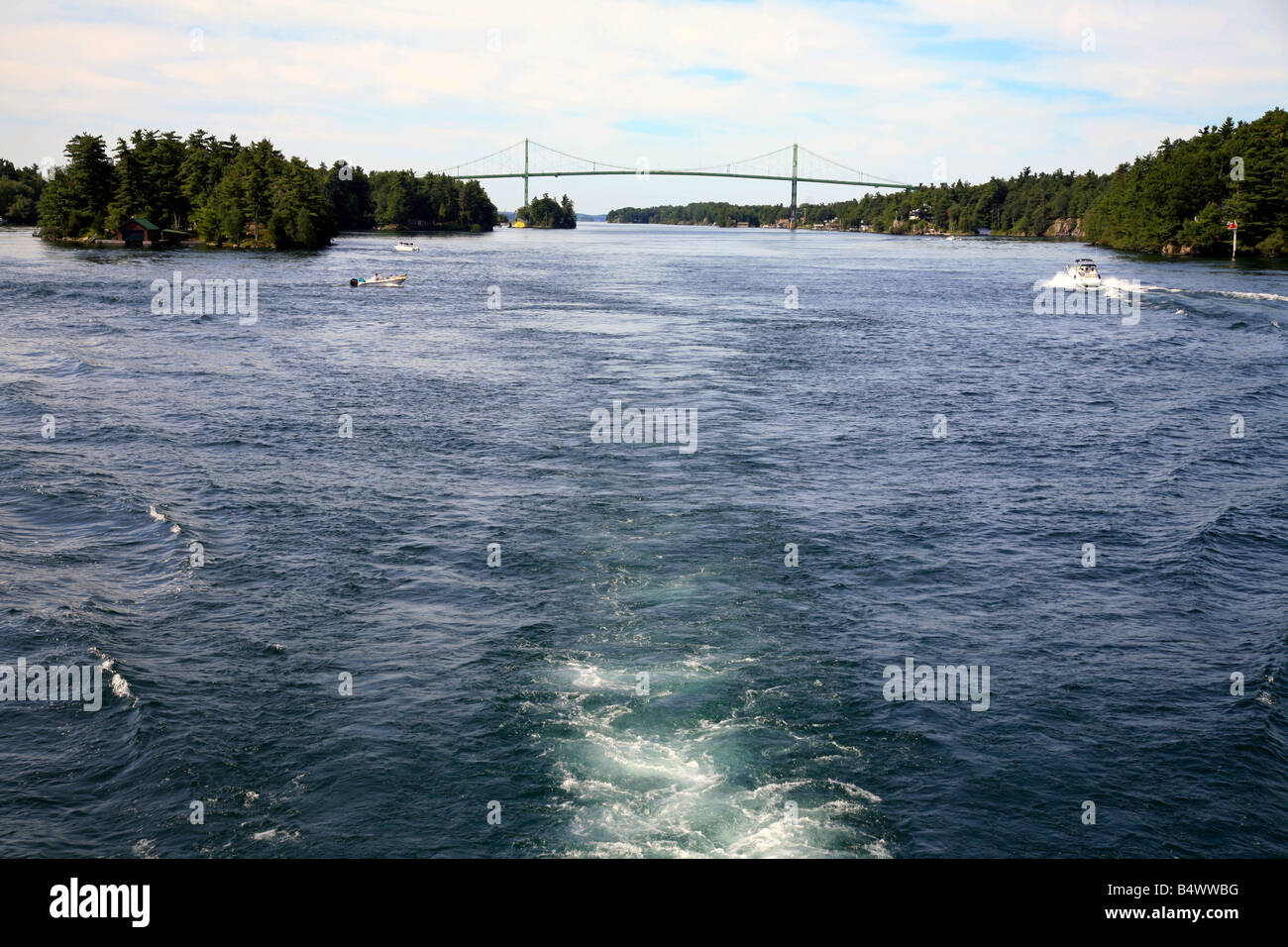 The 1000 Islands in the St.Lawrence River in Ontario Canada/USA Stock Photo