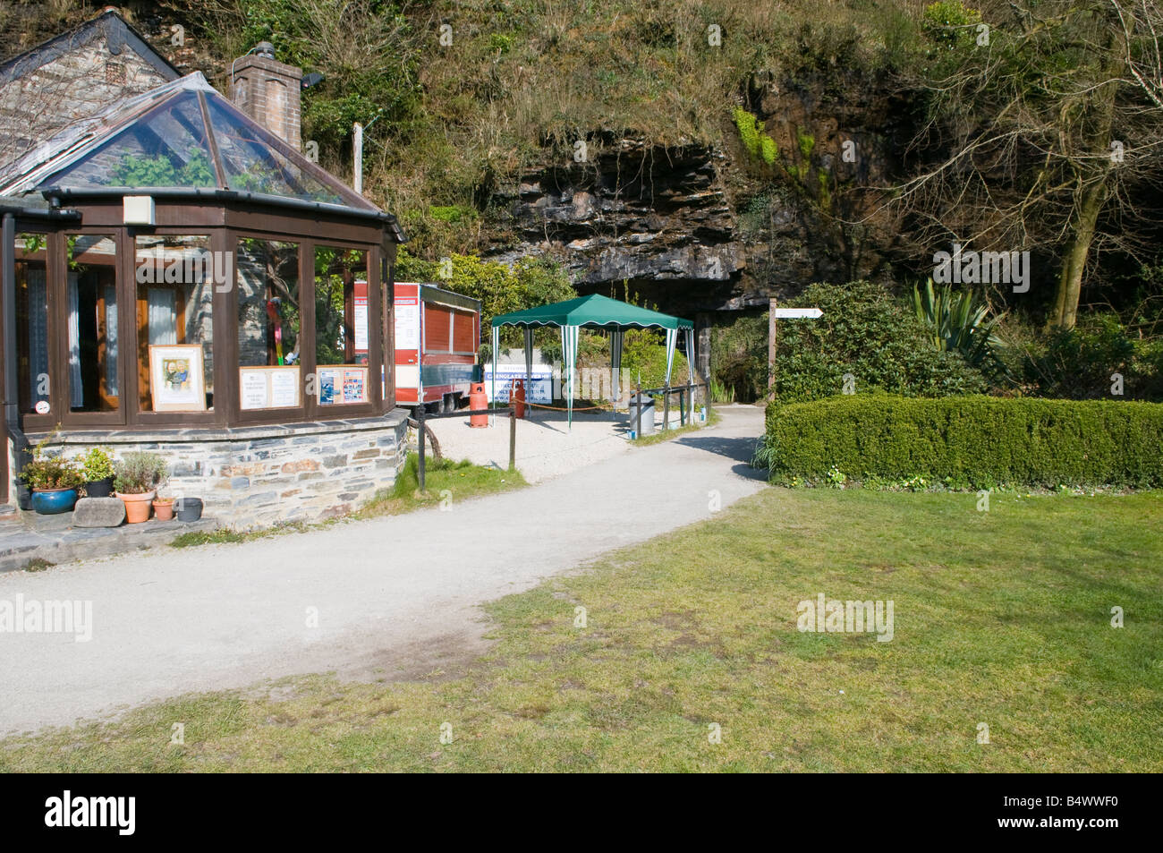 Carnglaze Caverns St Neot Cornwall Stock Photo Alamy