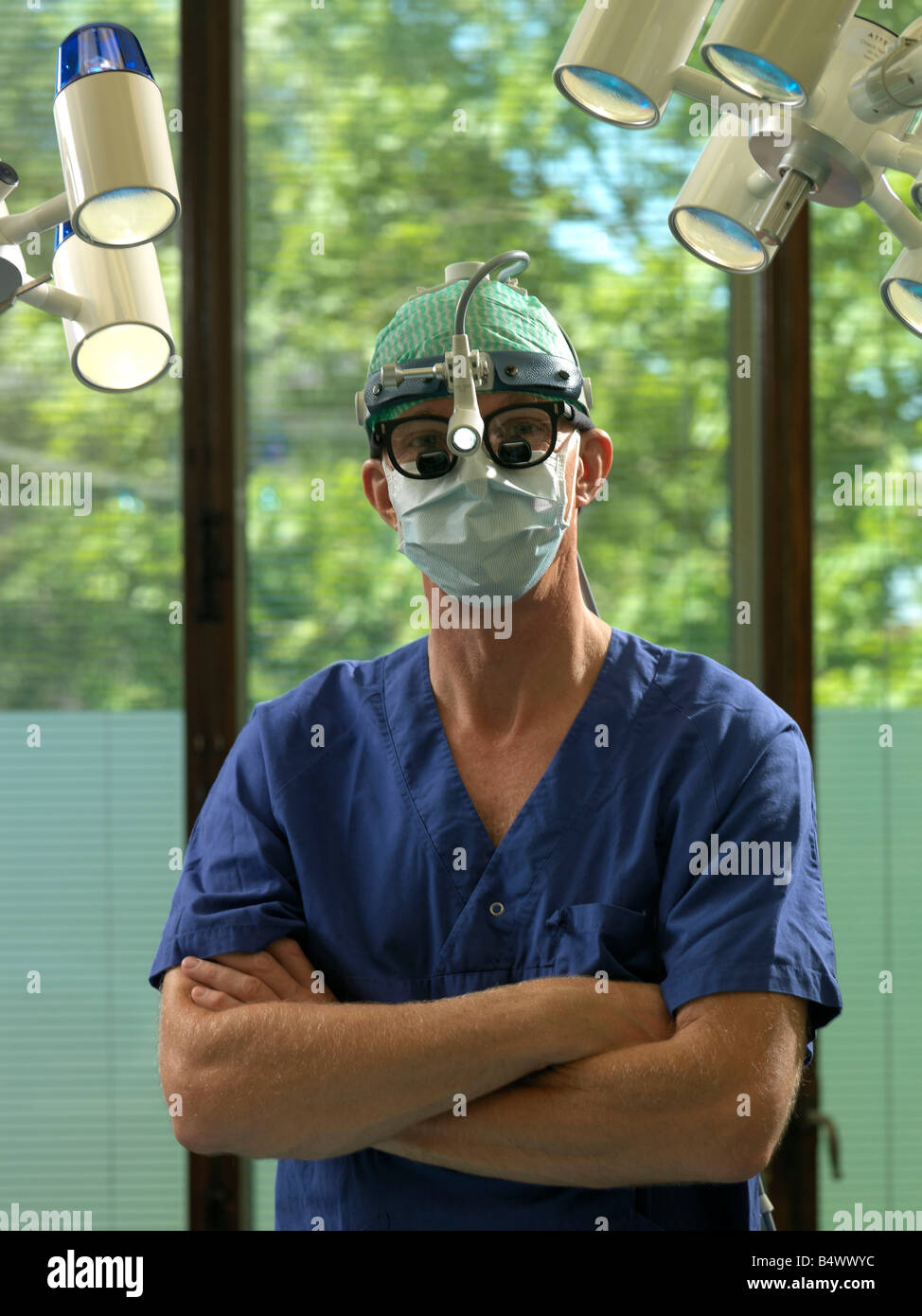 Portrait of a surgeon Stock Photo