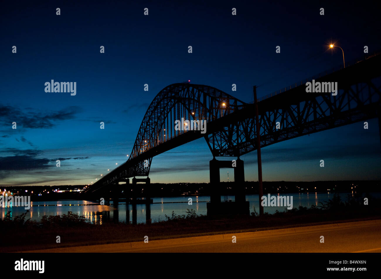 Centennial Bridge over the Miramichi River in Miramichi New Brunswick