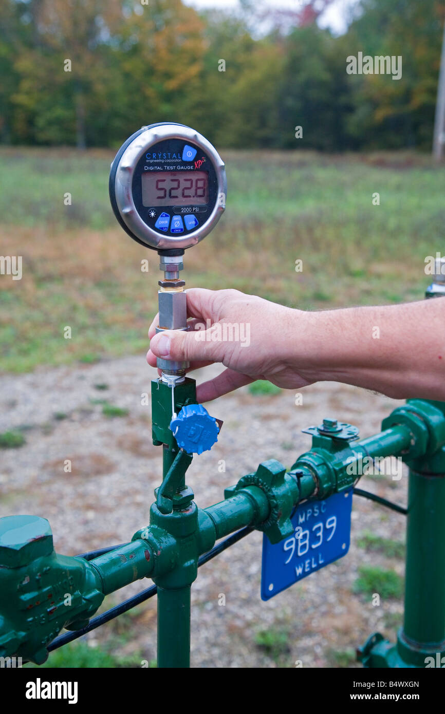 Natural Gas Well Stock Photo Alamy