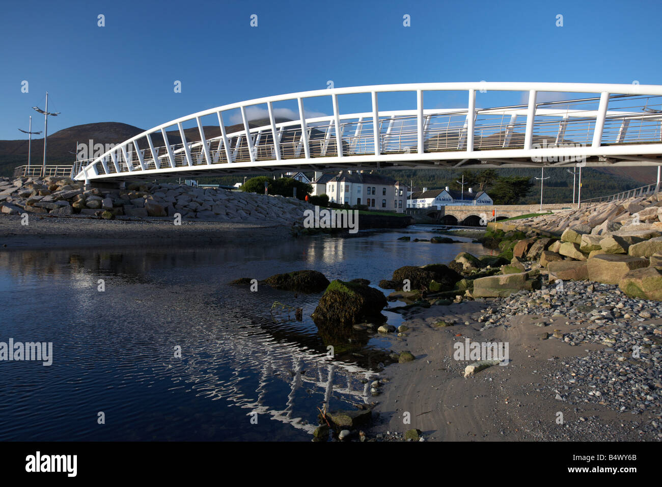 promenade footbridge over the river shimna in newcastle county down