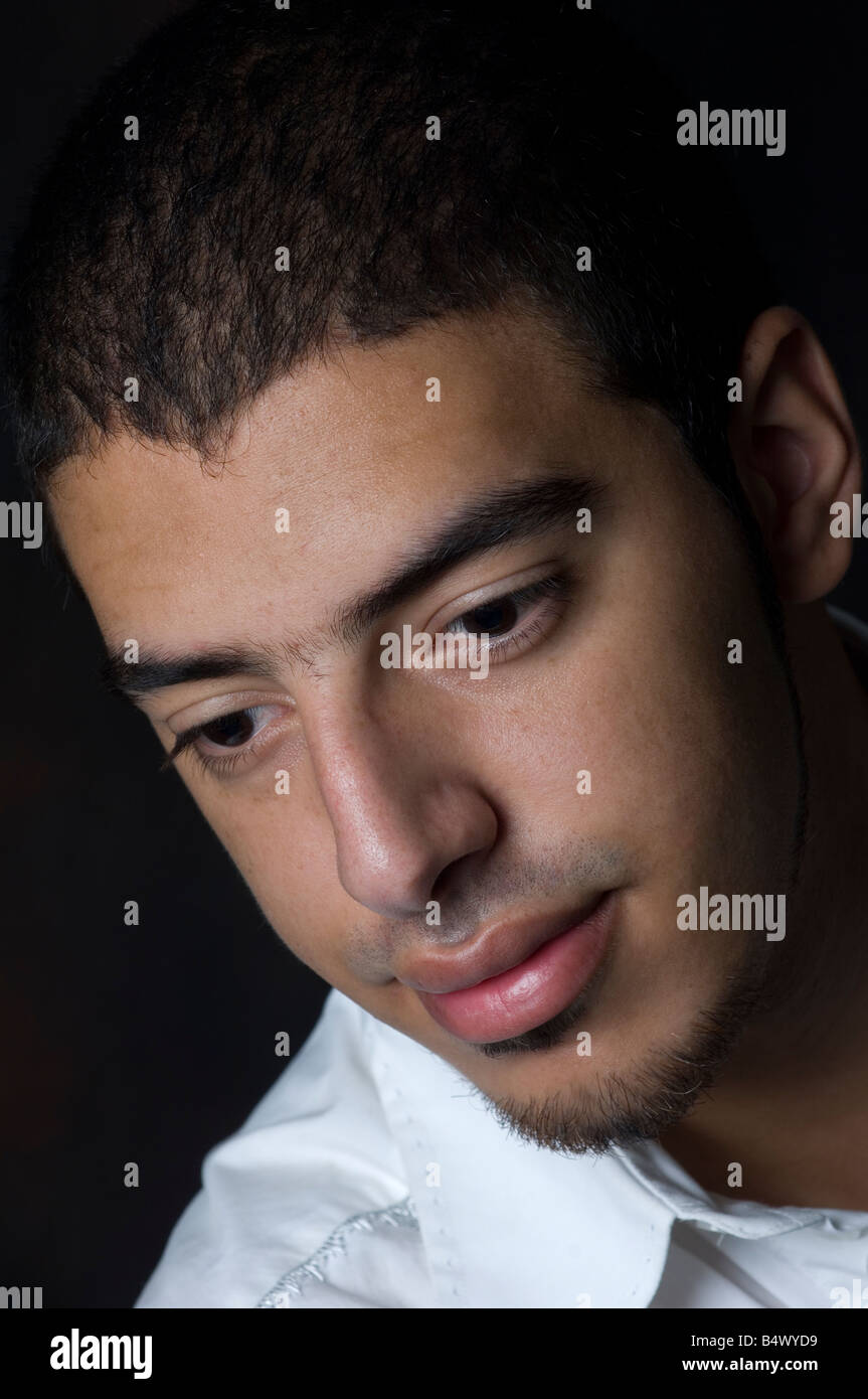 Arab man deep in thoughts hi-res stock photography and images - Alamy