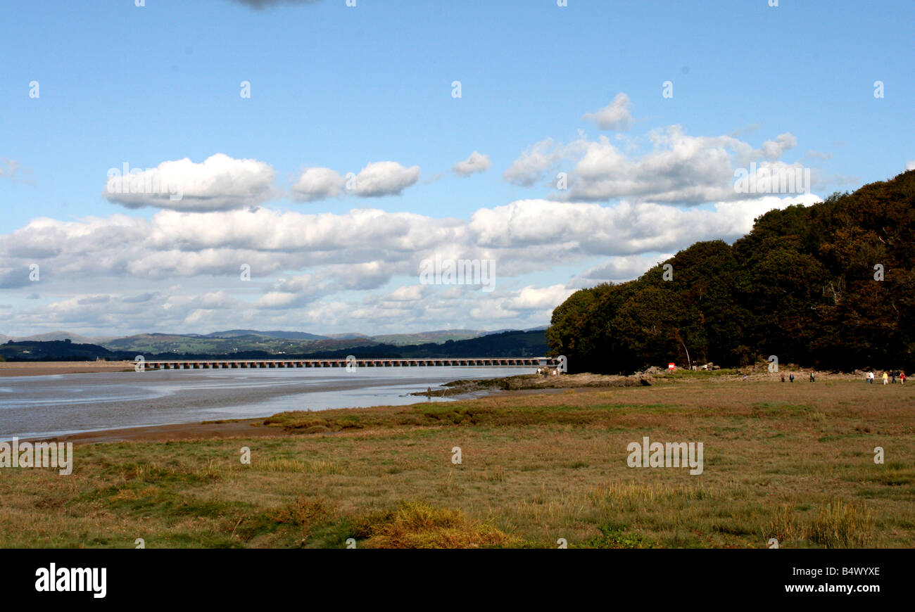 The Kent estuary near Arnside Stock Photo