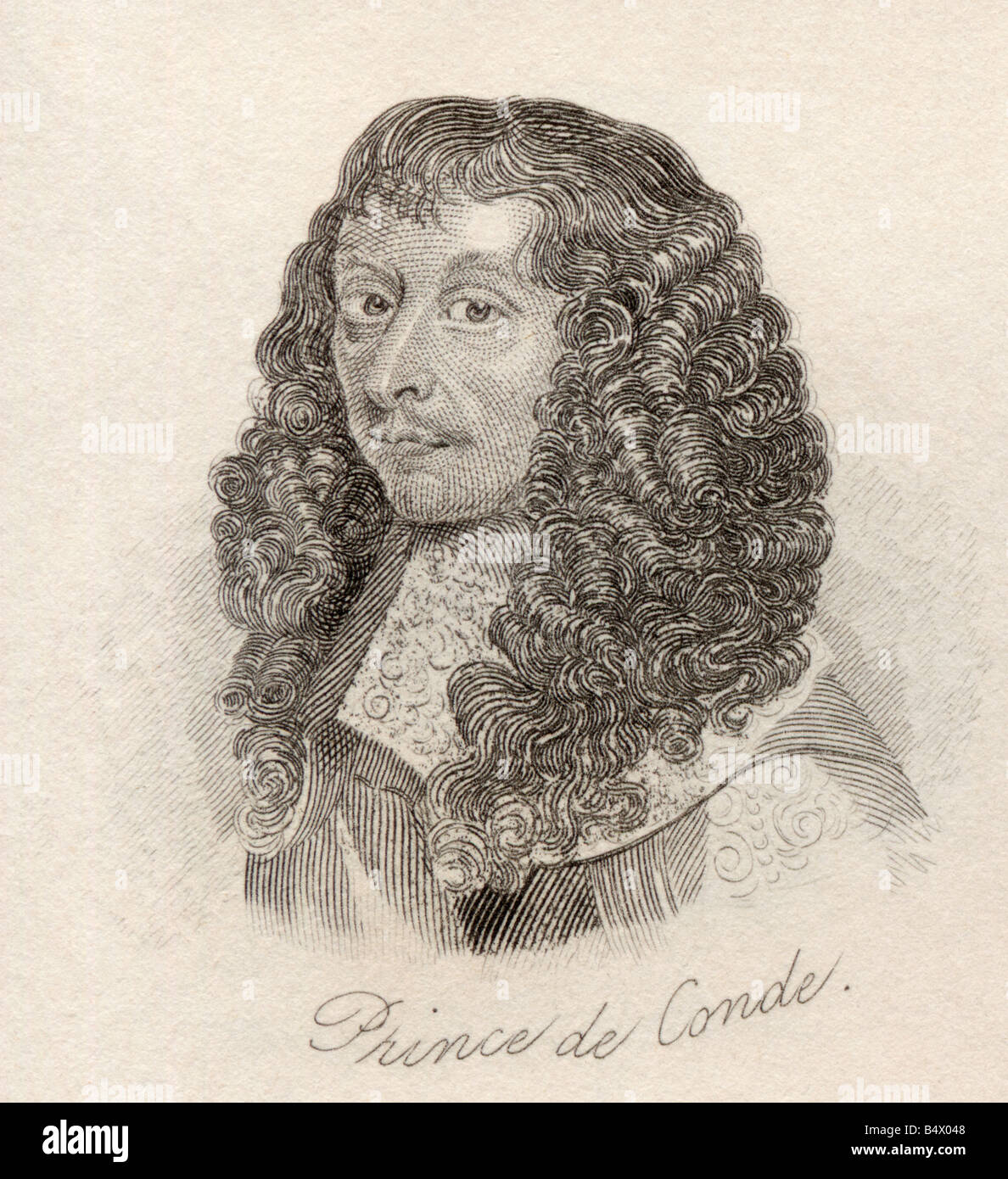 Louis II de Bourbon Prince de Condé aka The Great Condé Le Grand Condé 1621 to 1686 French general Stock Photo