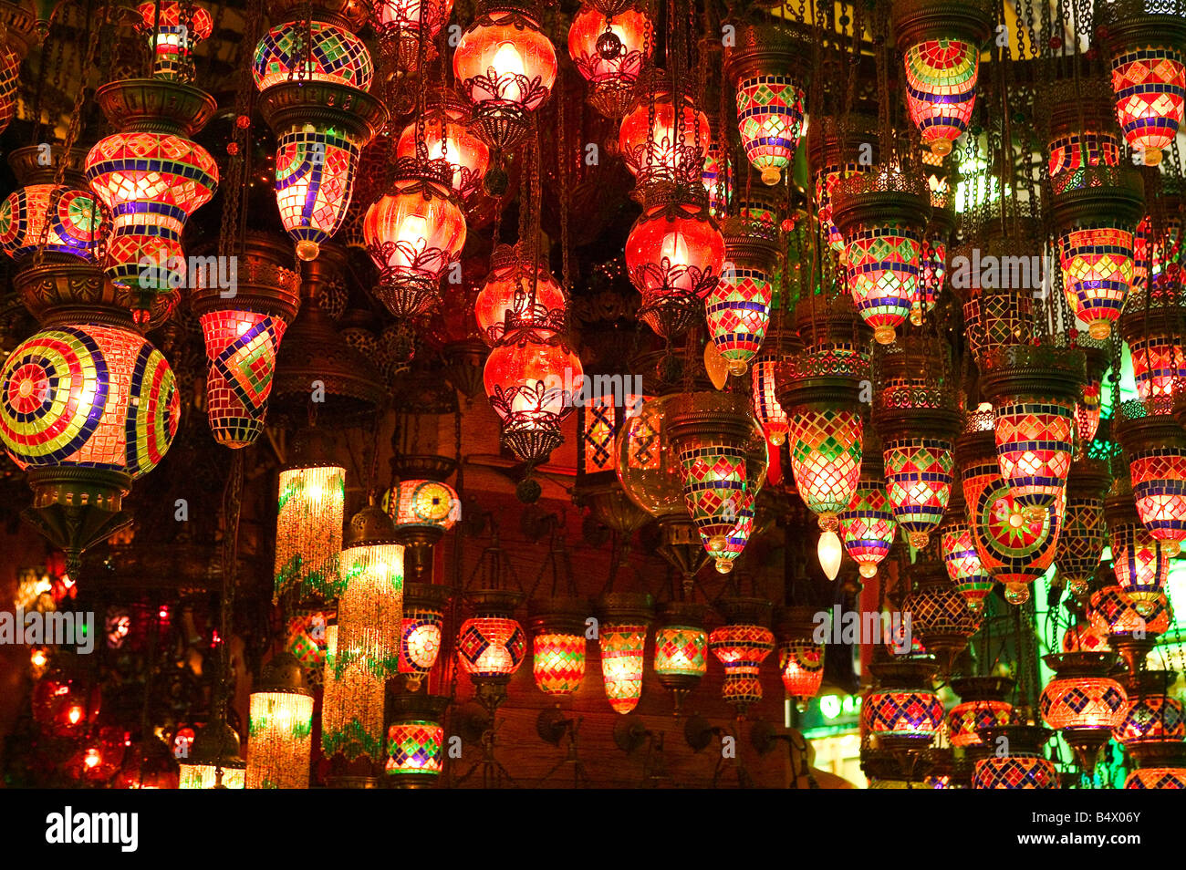 Great Bazaar in Istanbul Turkey Europe Asia Stock Photo
