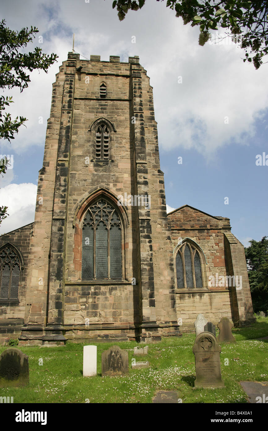 City of Lichfield, England. Saint Chad’s Church adjacent to Lichfield’s