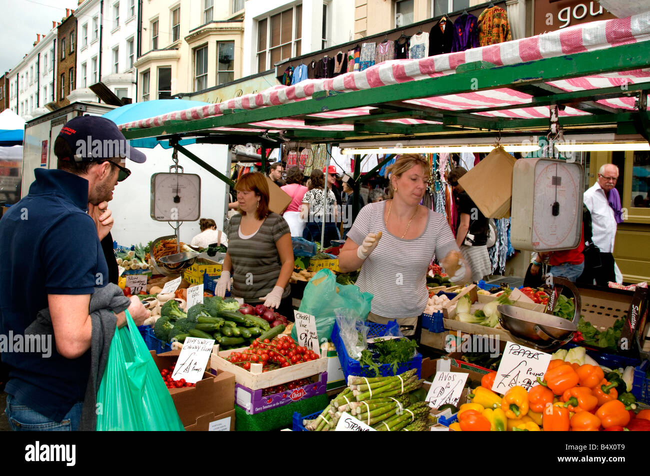 Portobello Road Market Notting Hill London Stock Photo Alamy