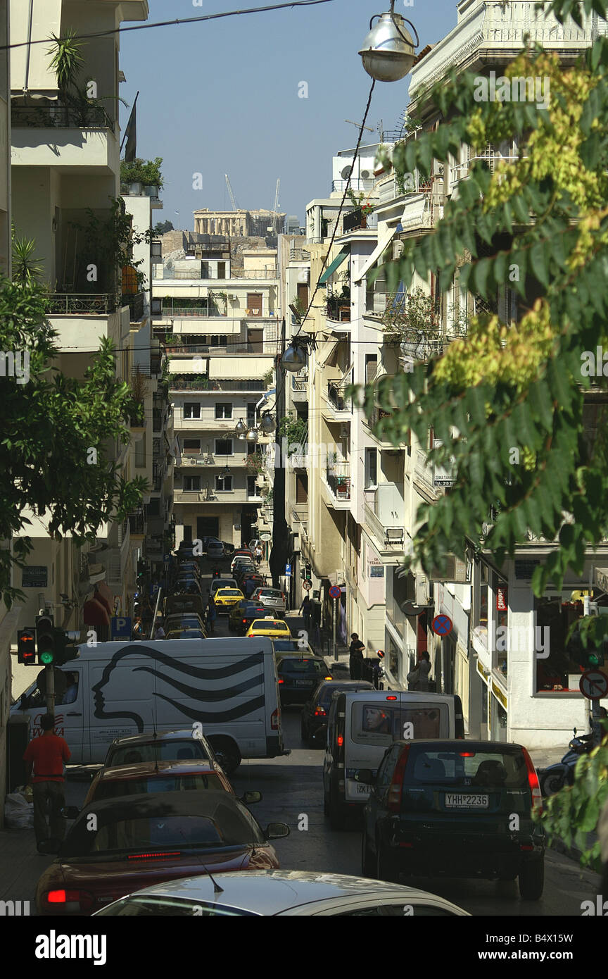 Athens View in Kolonaki Stock Photo Alamy