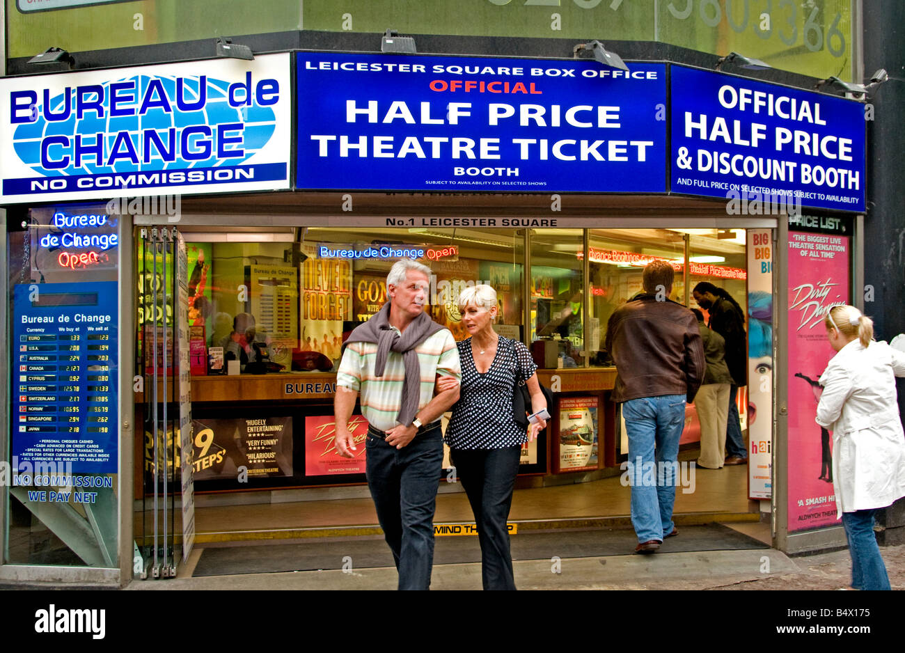 Theatre Soho West End show nightlive play theater half discount ticket  tickets bureau de change London Stock Photo