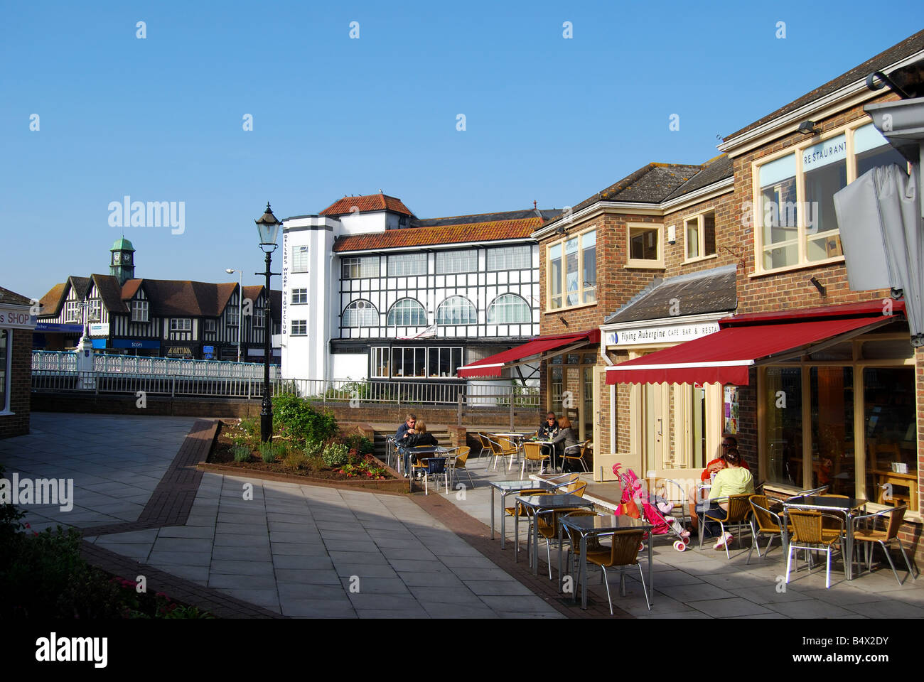 Riverside Place by Town Bridge, Taunton, Somerset, England, England, United Kingdom Stock Photo