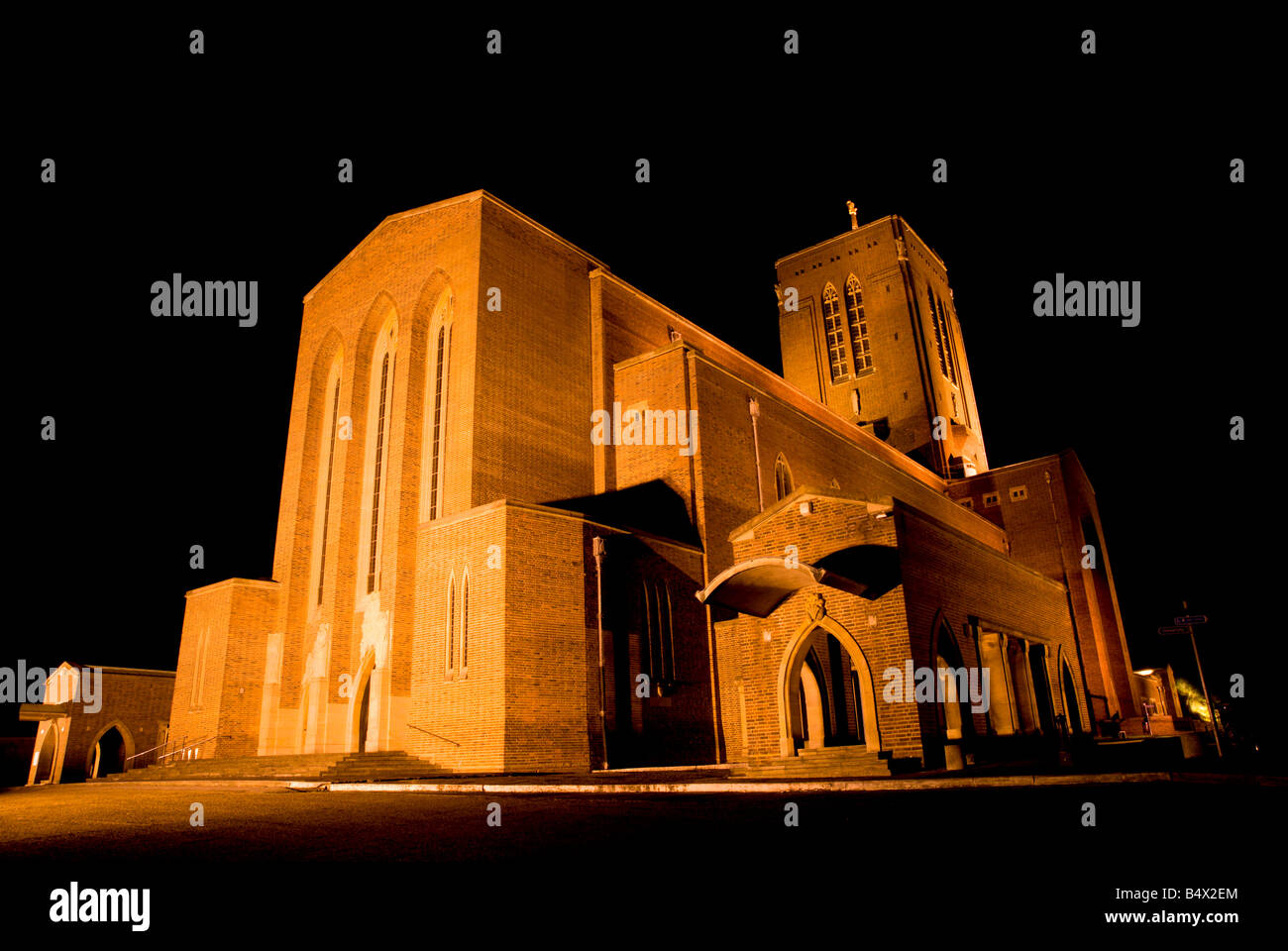 Guildford cathedral at night Stock Photo Alamy