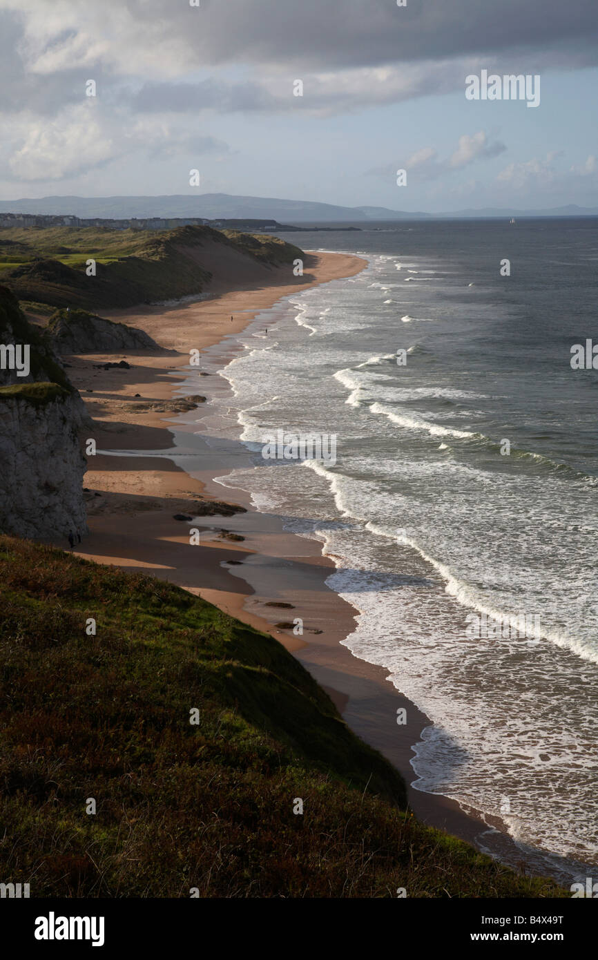 white rocks beach on the north antrim coastline near portrush county ...