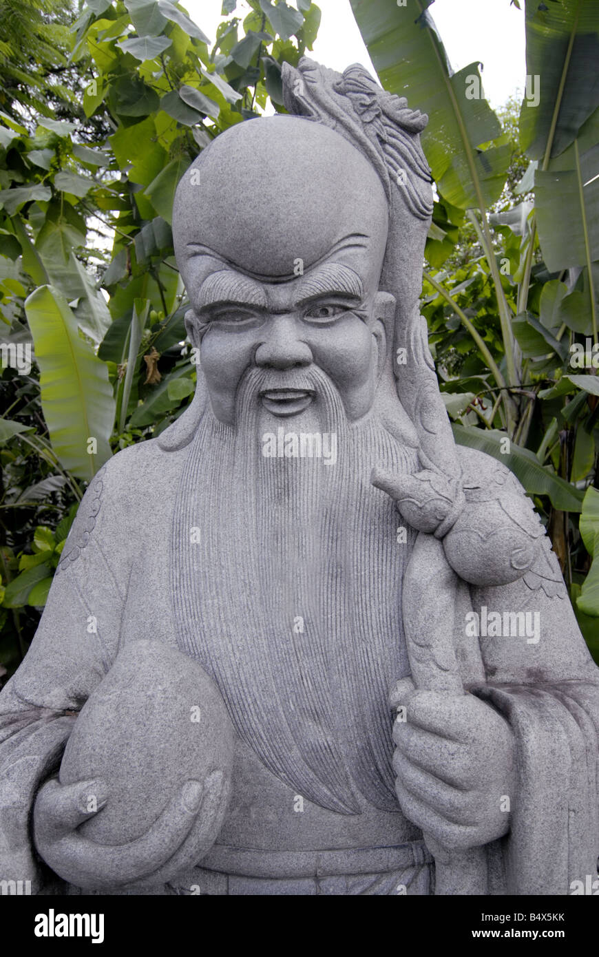 A SCULPTURE INSIDE THEAN HOU TEMPLE IN KUALA LUMPUR MALAYSIA Stock