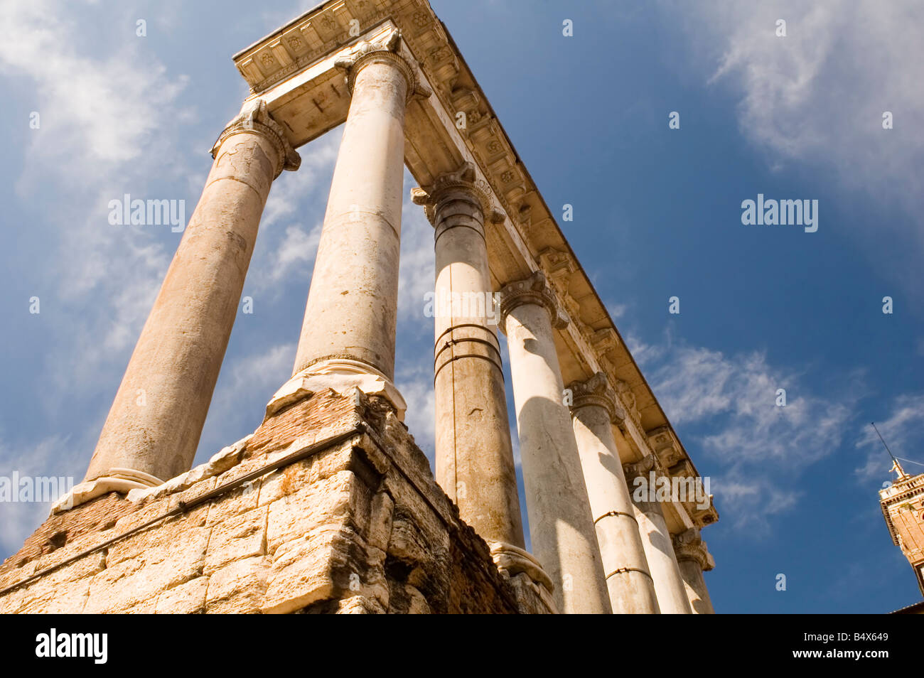 Stone Column Rome Italy Older stone column in rome forum Stock Photo - Alamy