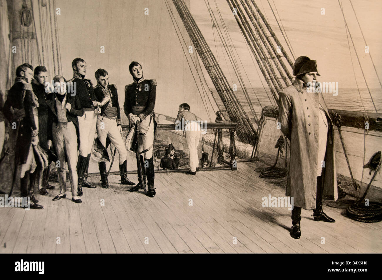 Napoleon I Emperor of the French France prisoner captive of the Britsh Army Stock Photo