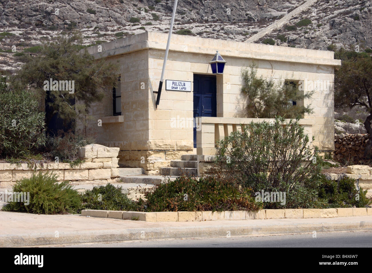 "Ghar Lapsi" Police Station, Malta Stock Photo Alamy