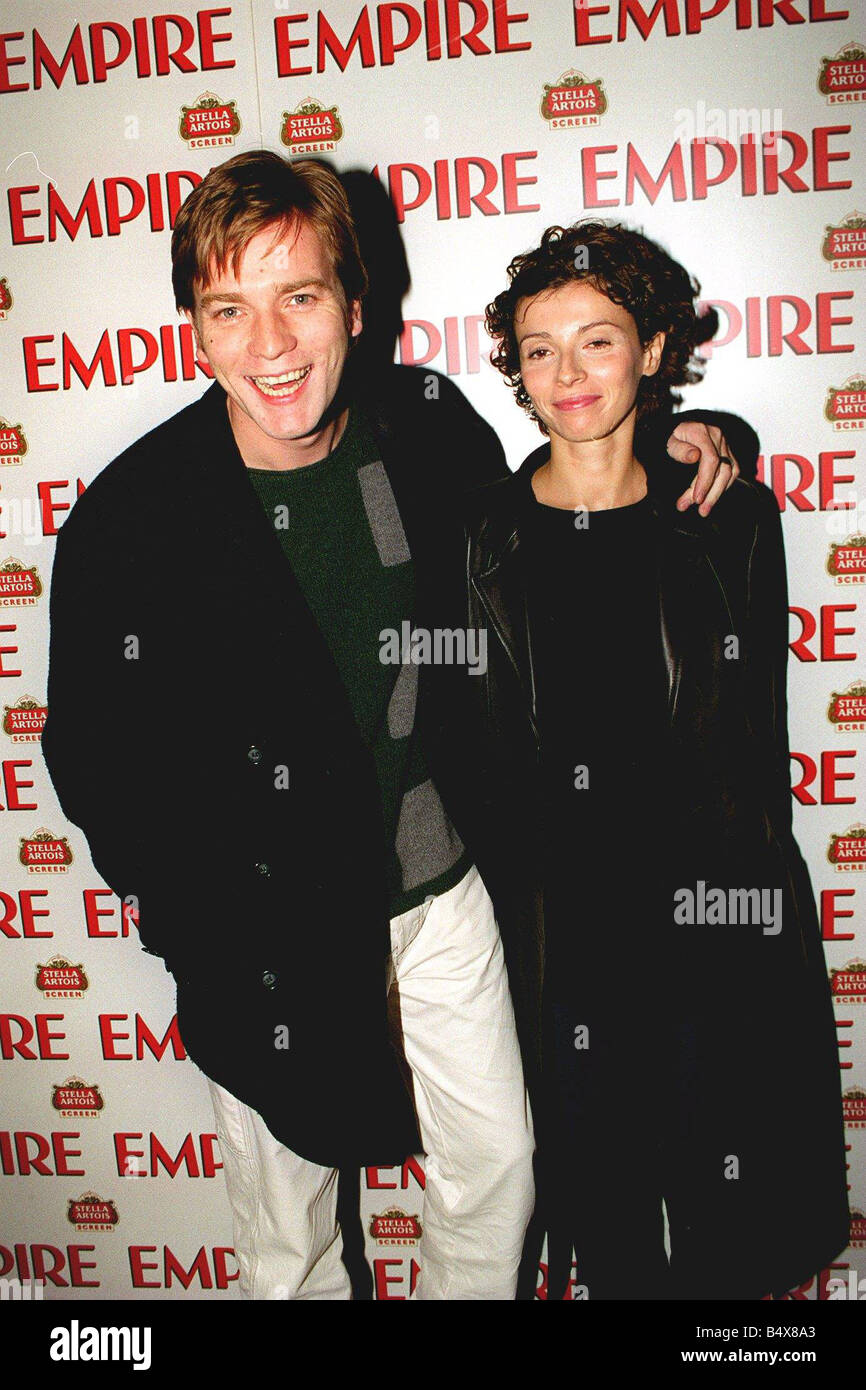Ewan McGregor and wife at Empire Awards February 1998 Stock Photo - Alamy