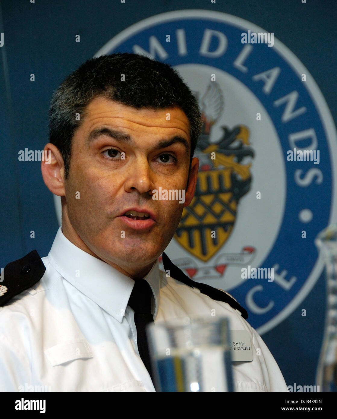 Acting Chief Constable David Shaw at the West Midlands Police press conference in Birmingham.&#13;&#10;31st January 2007 Stock Photo