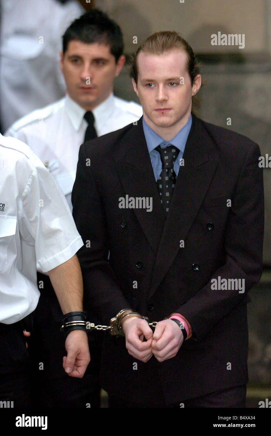 Luke Mitchell leaves Edinburgh court of appeal Mitchell is serving a minimum of 20 years imprisonment for the murder of his girlfriend Kimberley Thompson in 2003 Stock Photo
