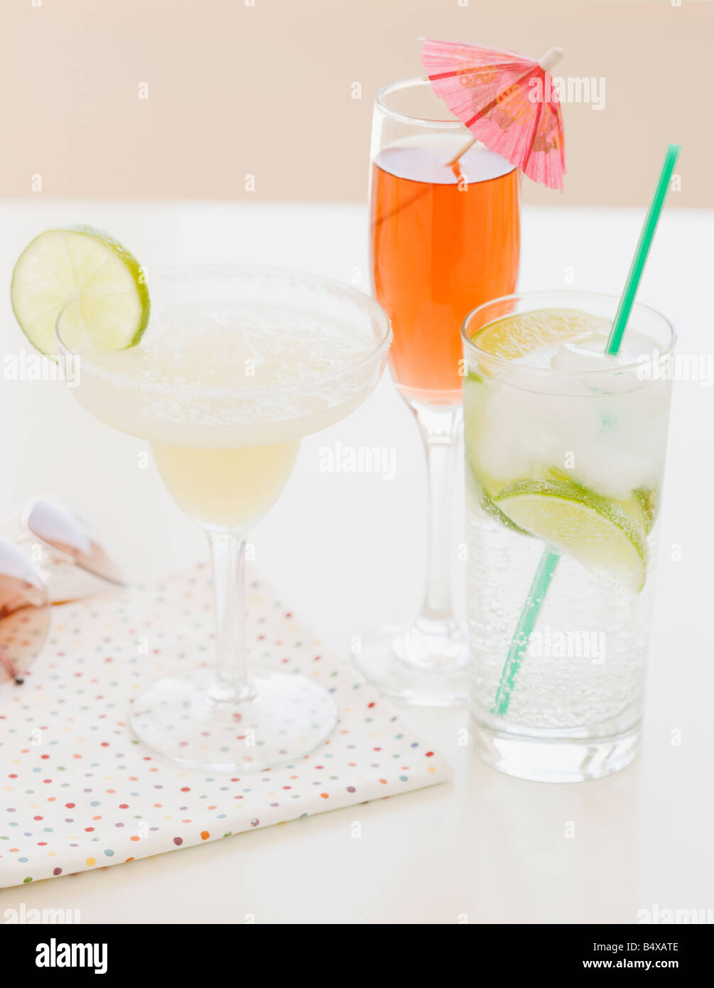 Assorted mixed drinks Stock Photo Alamy