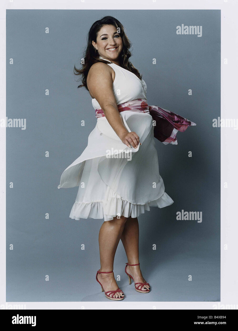 Television preseneter and child psychologoist Jo Frost more commonly known  as Supernanny poses during a photoshoot July 2006 Stock Photo - Alamy