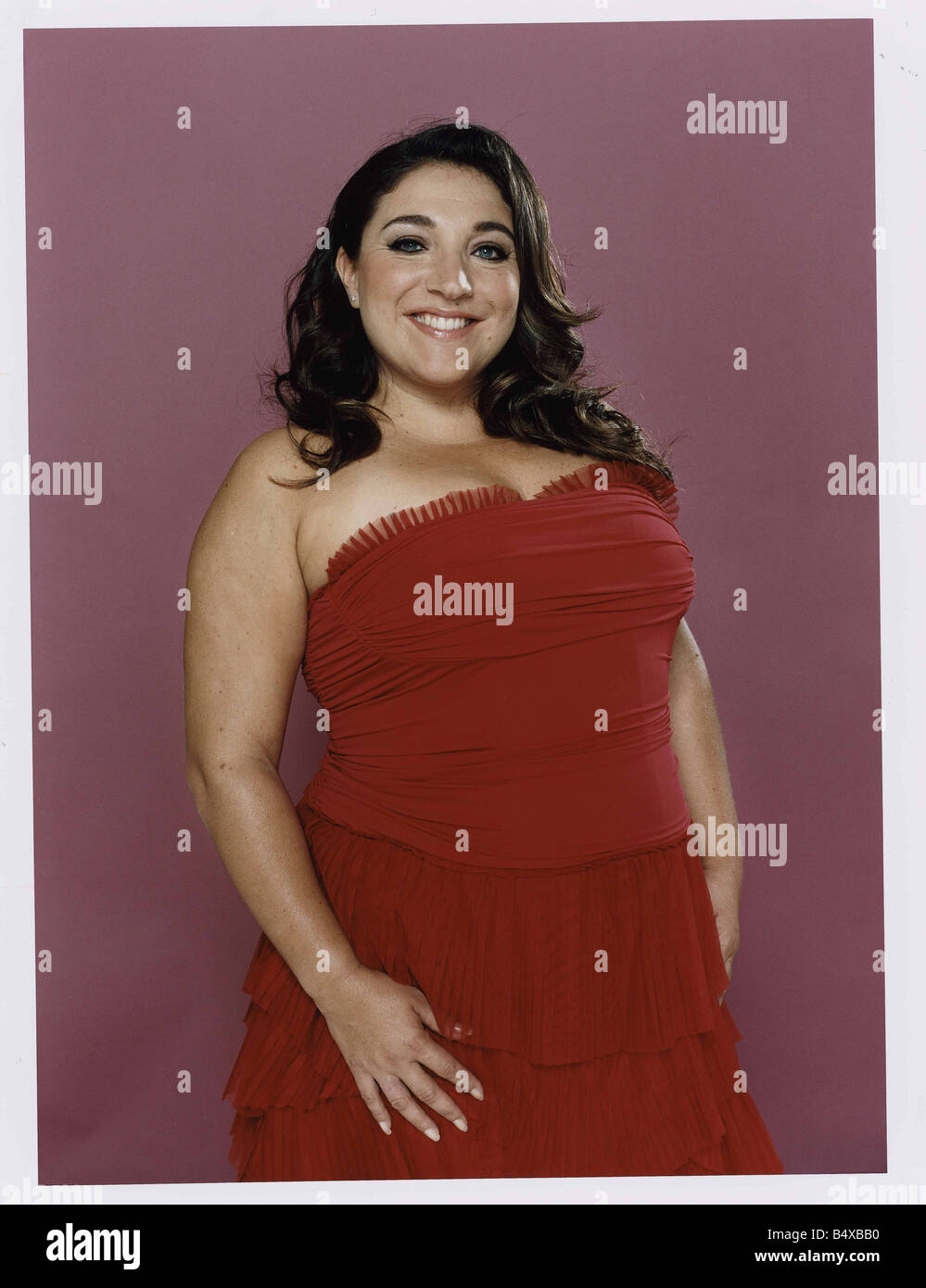 Television preseneter and child psychologoist Jo Frost more commonly known as Supernanny poses during a photoshoot July 2006 Stock Photo