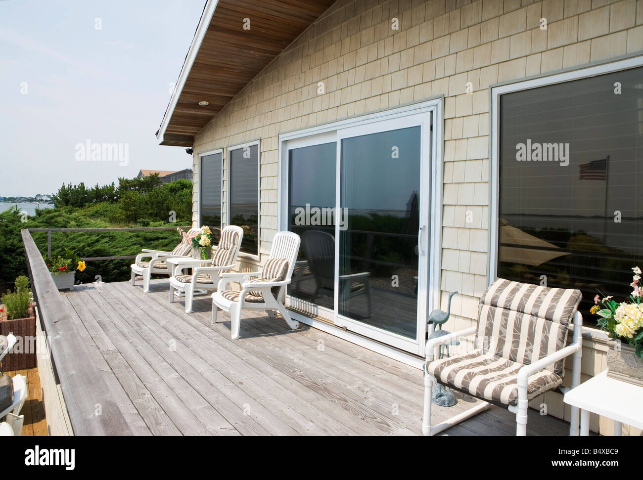 Furniture on deck Stock Photo Alamy