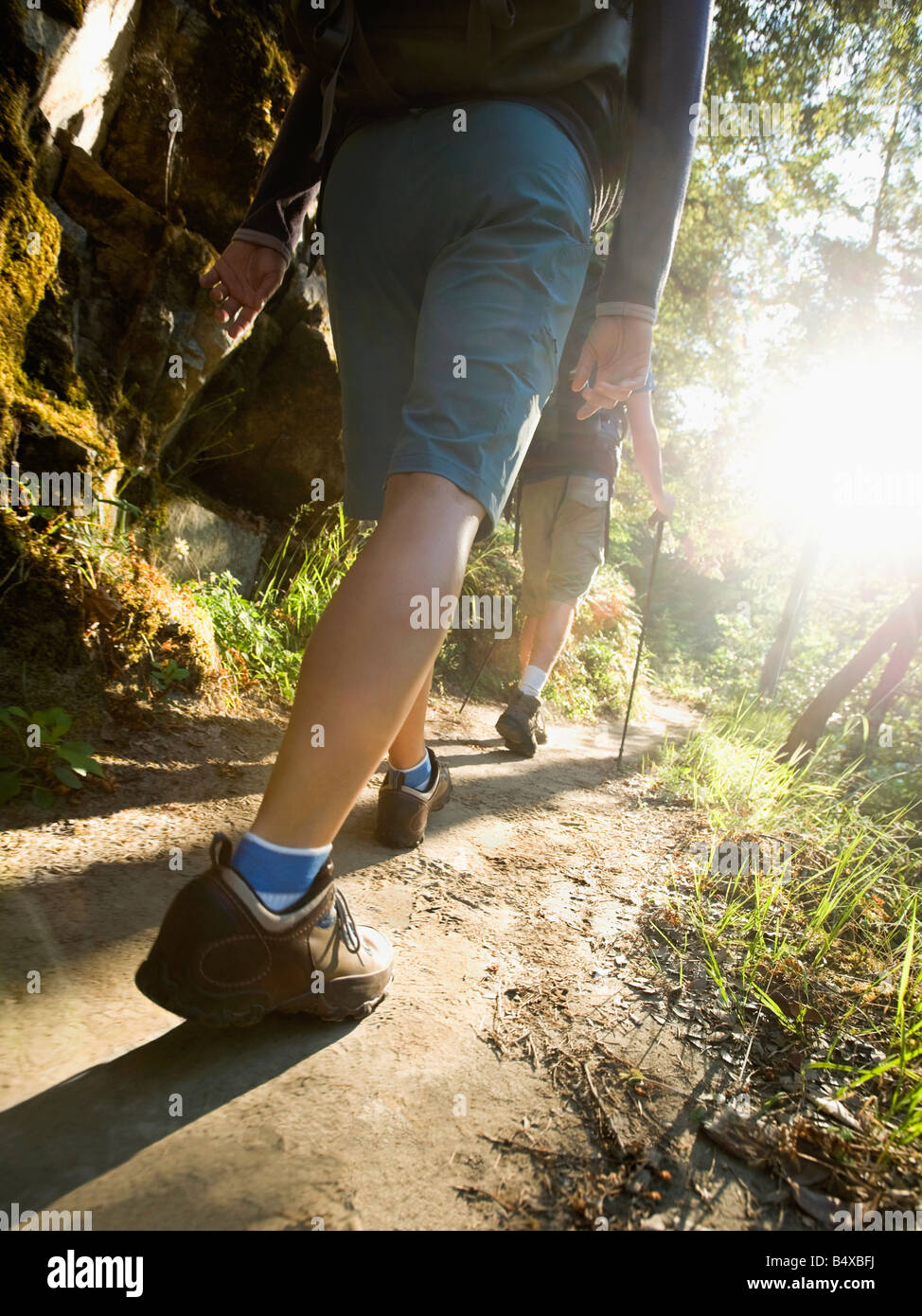 Back view two hikers in hi-res stock photography and images - Alamy