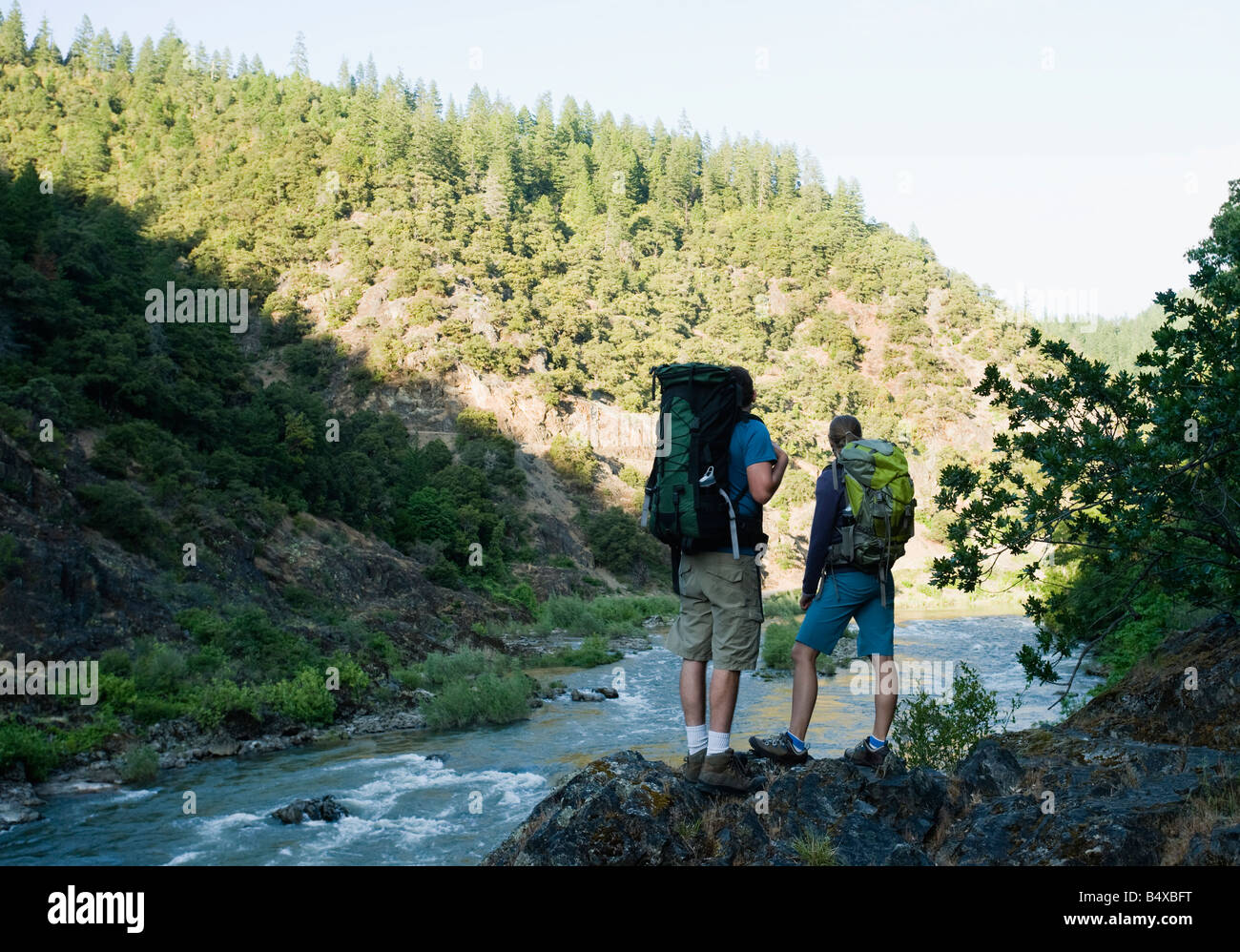 Hikers rear view hi-res stock photography and images - Alamy
